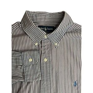 Men’s Ralph Lauren Long Sleeve  plaid Size Large Button Up Shirt Blake Cotton‎